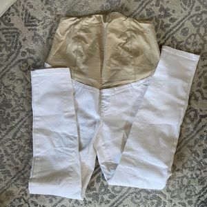Isabel Maternity white skinny jeans
